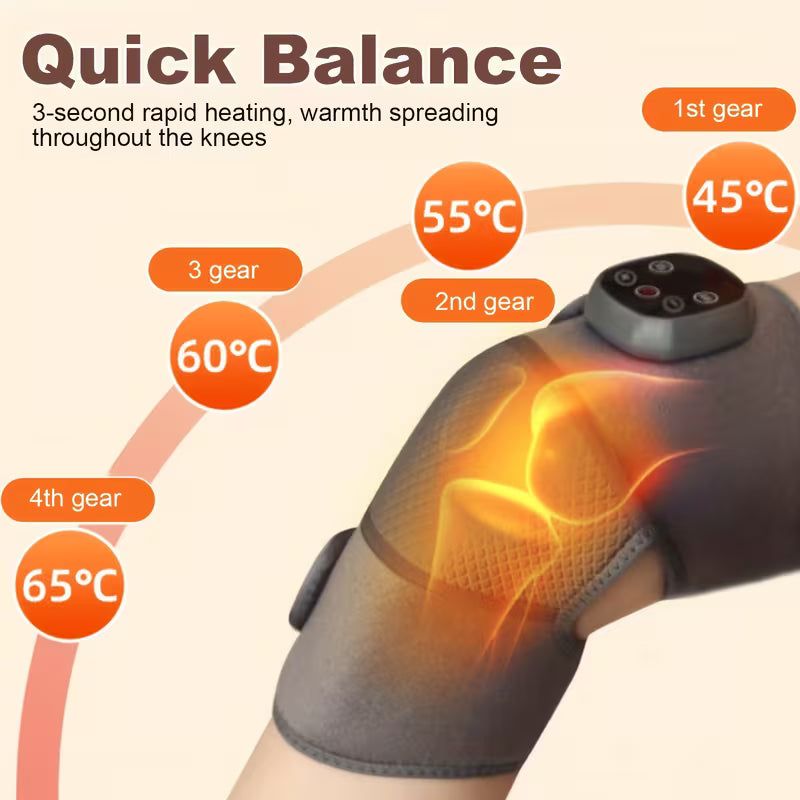 Heated Knee Support Bags with Massagers
