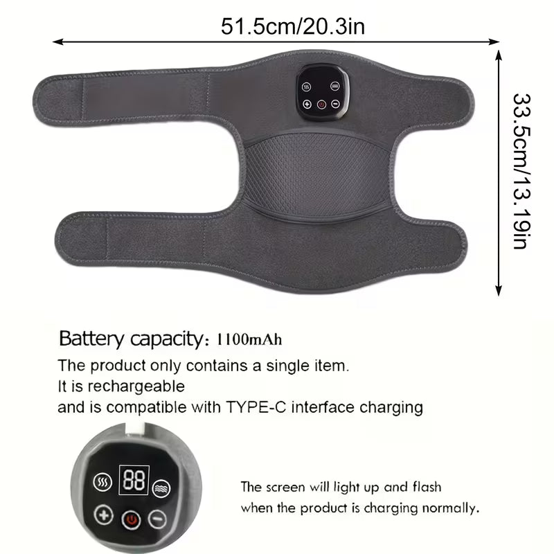 Heated Knee Support Bags with Massagers