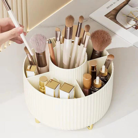 360° Rotating Makeup Organizer – Desktop Storage Stand