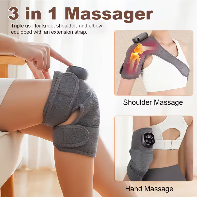 Heated Knee Support Bags with Massagers