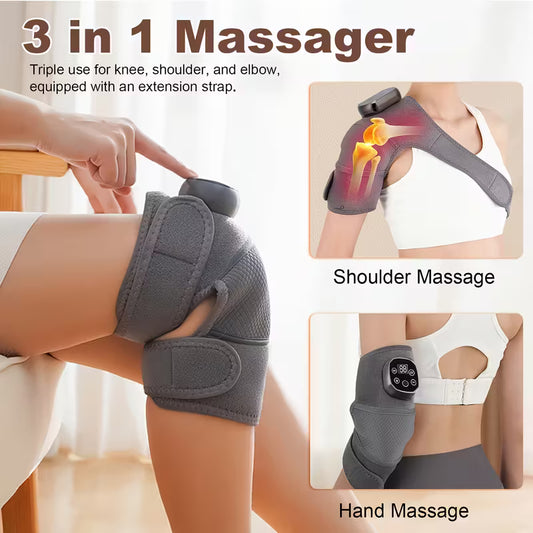 Heated Knee Support Bags with Massagers
