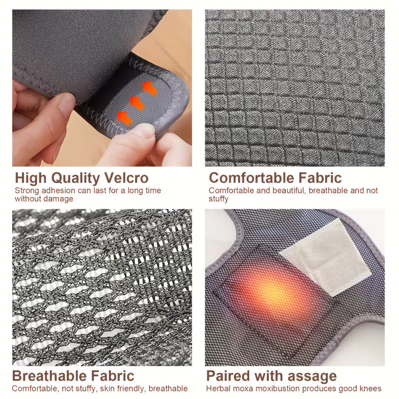 Heated Knee Support Bags with Massagers